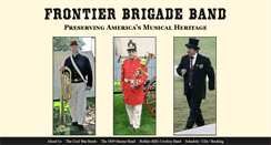 Desktop Screenshot of frontierbrigadeband.com