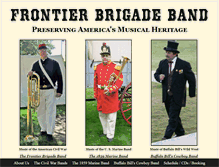 Tablet Screenshot of frontierbrigadeband.com
